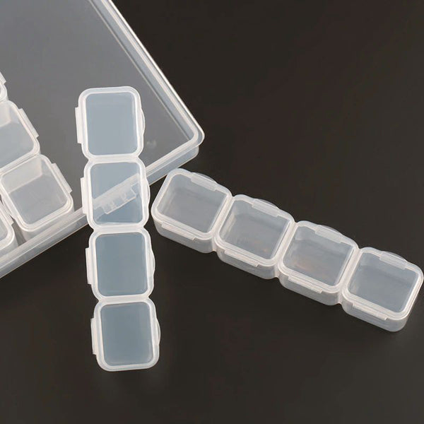 Boite rectangle plastique avec 28 compartiments neuve