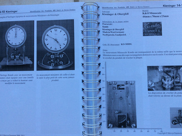 Livre horlogerie identification des pendules 400 jours neuf