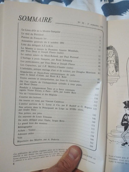 Livre association francaise horlogerie ancienne N° 30 neuf