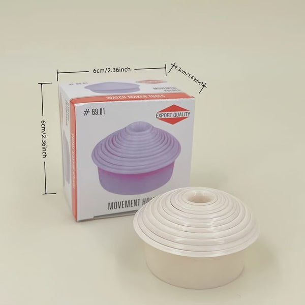 Kit de 12 supports mouvement montre en plastique, empilables / anti-rayures neuf