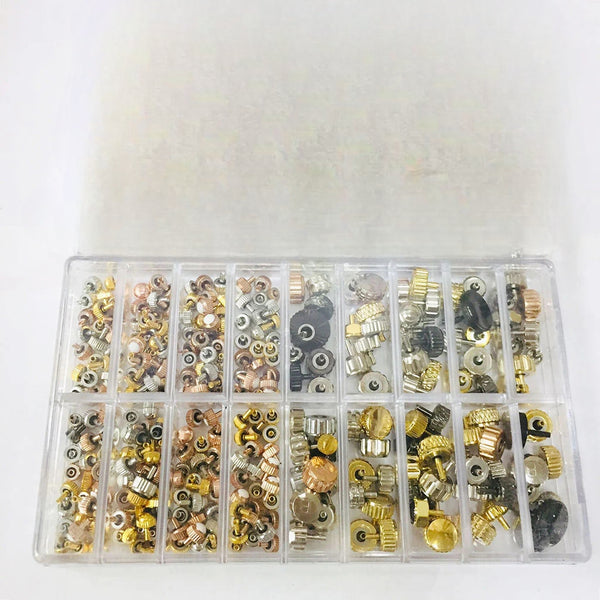 Lot assortiment 155 couronnes montres neuf