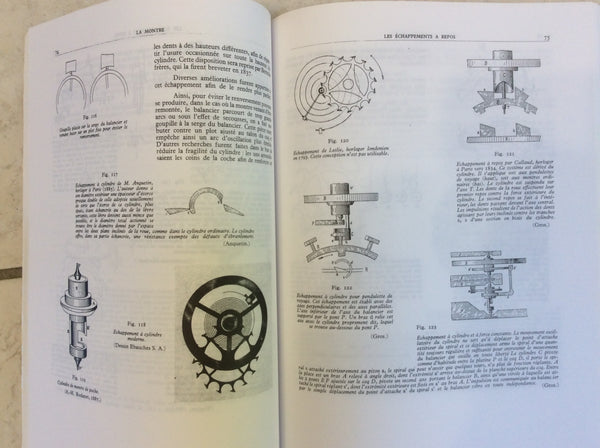 Livre horlogerie les echappements de montre par tardy en tres bon etat