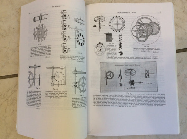 Livre horlogerie les echappements de montre par tardy en tres bon etat