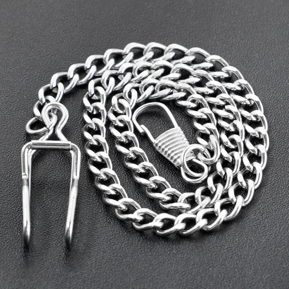 Chaine de montre à gousset en métal chromé neuve – Outils Horloger