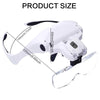 Lunette loupe horloger/bijoutier 5 lentilles eclairage LED 1,0 X 1,5 X 2,0 X 2,5 X 3,5 neuve