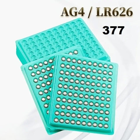 Lot 10 piles bouton montre AG4= 377 neuve