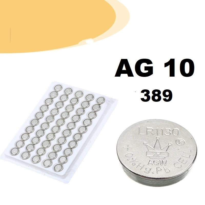 Lot 10 piles bouton montre AG10= 389 neuve
