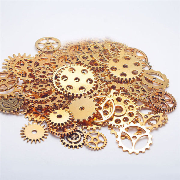Steampuck métal doré bijoux déco 50 grs neuf