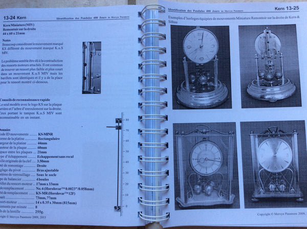 Livre horlogerie identification des pendules 400 jours neuf