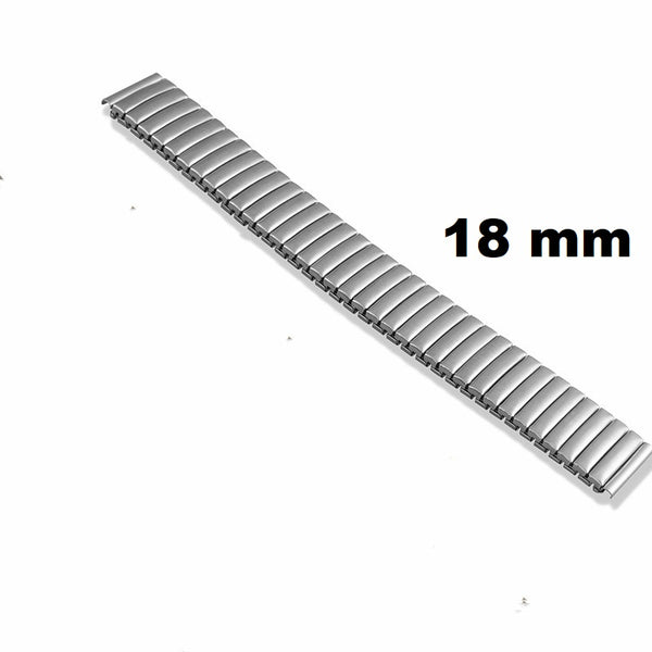Bracelet homme extensible acier chrome 18 mm neuf