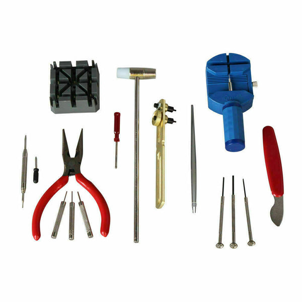 Kit 16 pieces outils reparation horloger neuf